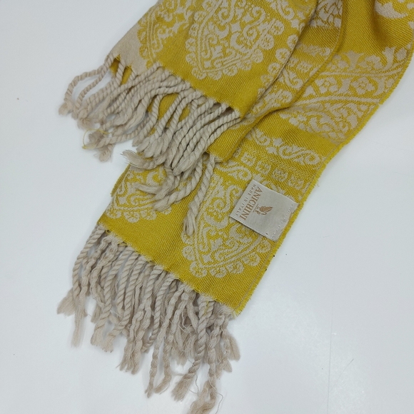 ANICHINI 100% Wool Paisley Print Reversable Scarf - Picture 10 of 16